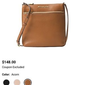 Michael Kors Riley small flat crossbody purse